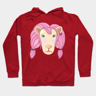 Pink Lion Hoodie